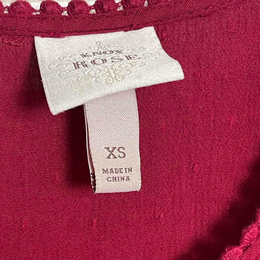 Knox Rose Short Sleeve V Neck Textured Dress Size XS - Picture 5 of 8